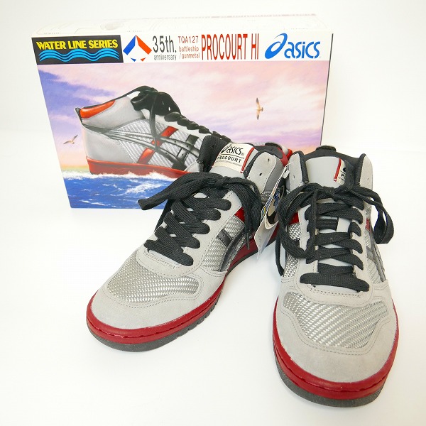 実際に弊社で買取させて頂いた【未使用】asics/アシックス PROCOURT HI/プロコート 35th anniversary/35周年 スポーツスタイルシューズ TQA127-1175/27の画像 0枚目