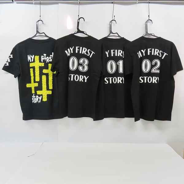 実際に弊社で買取させて頂いたMY FIRST STORY/マイファーストストーリー MY YOKOHAMA DAILY STORY他 バンドTシャツ/L 4点セットの画像 1枚目