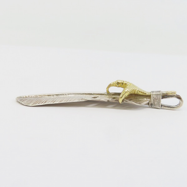 実際に弊社で買取させて頂いたFIRST ARROWS/ファーストアローズ K18 イーグルグラブ付/金爪 フェザー ペンダント トップの画像 2枚目