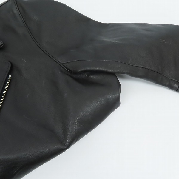 実際に弊社で買取させて頂いたUNITED ARROWS GREEN LABEL RELAXING/ユナイテッドアローズ ダブルライダースジャケット Mの画像 6枚目