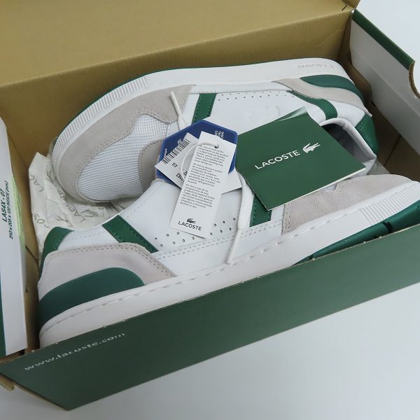 実際に弊社で買取させて頂いたLACOSTE/ラコステ T-CLIP 120 3/Tクリップ スニーカー UK7.5の画像 8枚目