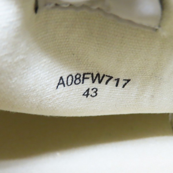 実際に弊社で買取させて頂いたMaison MIHARA YASUHIRO/メゾンミハラヤスヒロ 22SS ローカットスニーカー PTRSN BROKEN CANVAS A08FW717/43 の画像 5枚目