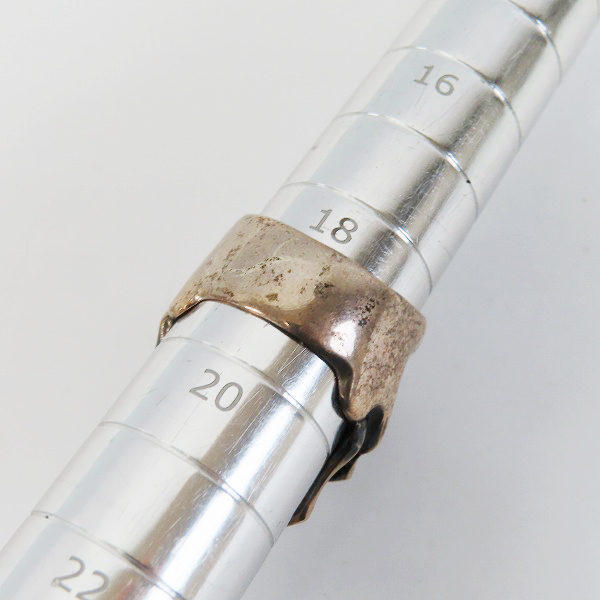 実際に弊社で買取させて頂いたLSD/Loud Style Design/ラウドスタイルデザイン スカル/クロス リング 19号の画像 7枚目