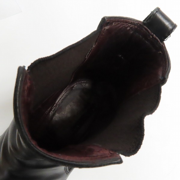 実際に弊社で買取させて頂いたGIVENCHY/ジバンシイ サイドゴア レザーヒールブーツ 40.5の画像 4枚目