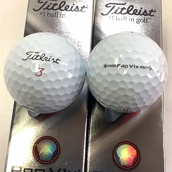 実際に弊社で買取させて頂いた【未使用】Titleist/タイトリスト PRO V1/ PRO V1x ゴルフボール 1ダースの画像 1枚目