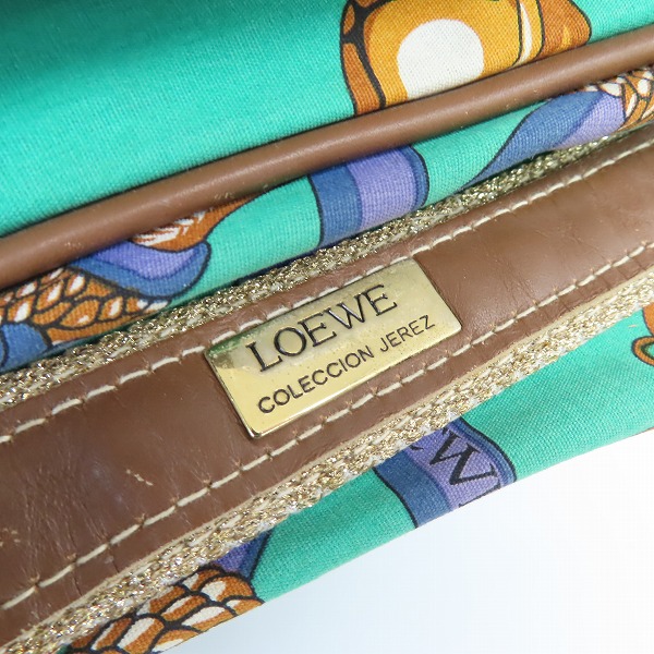実際に弊社で買取させて頂いたLOEWE/ロエベ コレクションライン 総柄 ショルダーバッグの画像 4枚目
