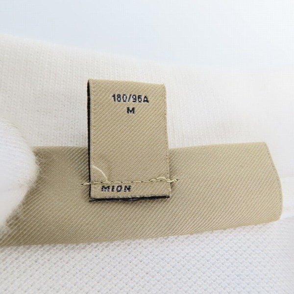 実際に弊社で買取させて頂いたBURBERRY/バーバリー ポロシャツ ホワイト/Mの画像 3枚目