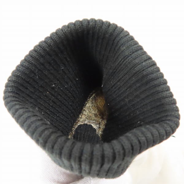 実際に弊社で買取させて頂いたBACKBONE/バックボーン ベロア ジップアップブルゾン ロゴ 刺繍 裏地 ヒョウ柄 BB07FW-C01/Mの画像 6枚目