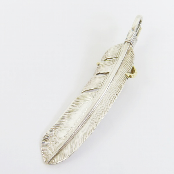 実際に弊社で買取させて頂いたFIRST ARROWS/ファーストアローズ K18 イーグルグラブ付/金爪 フェザー ペンダント トップの画像 1枚目