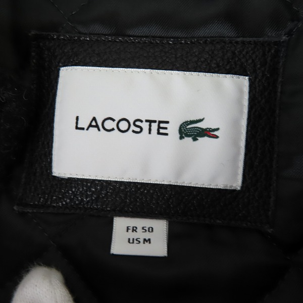実際に弊社で買取させて頂いたLACOSTE/ラコステ Teddy Collage Jacket メルトンウールスタジャン BH1982-20/Mの画像 2枚目