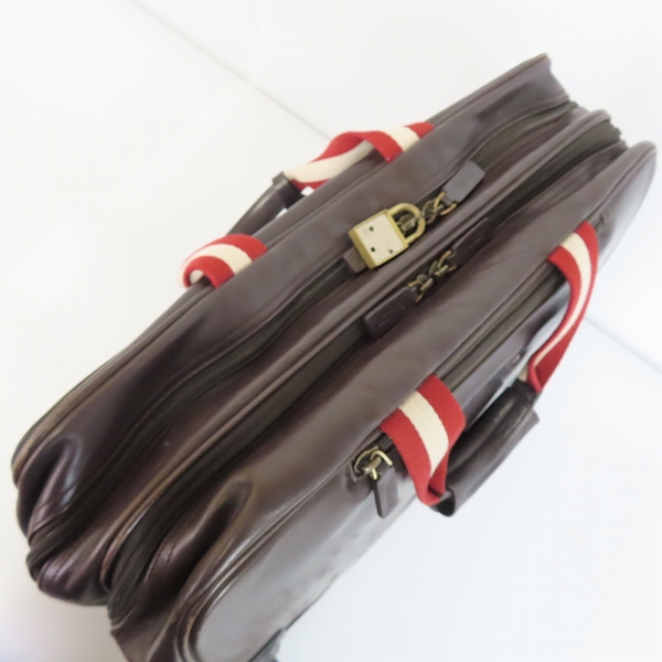 実際に弊社で買取させて頂いたBALLY/バリー レザー キャリーバッグ/ビジネスバッグの画像 6枚目