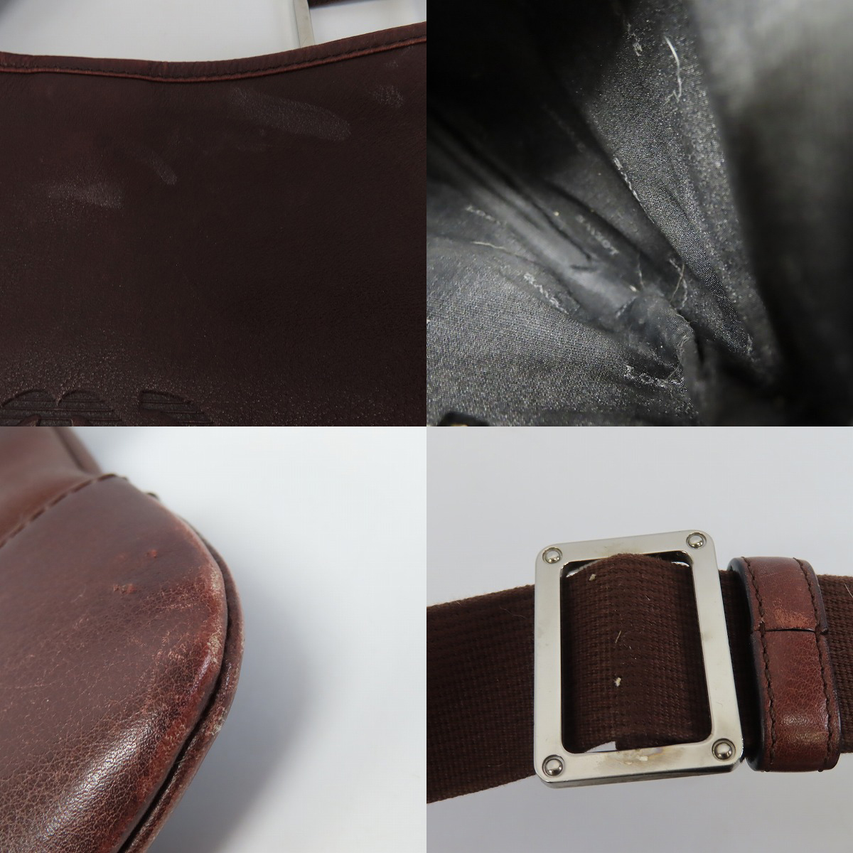 実際に弊社で買取させて頂いたLOEWE/ロエベ アナグラム ヴィンテージ ショルダーバッグの画像 7枚目