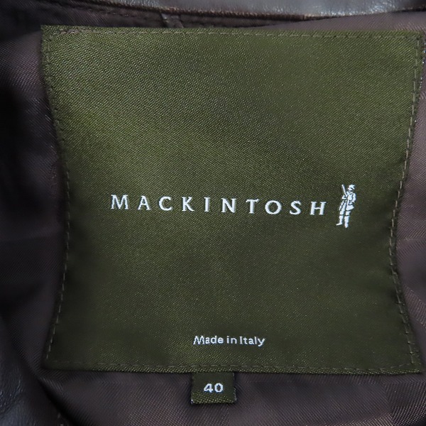 実際に弊社で買取させて頂いたMACKINTOSH/マッキントッシュ ラムレザージャケット/40の画像 2枚目