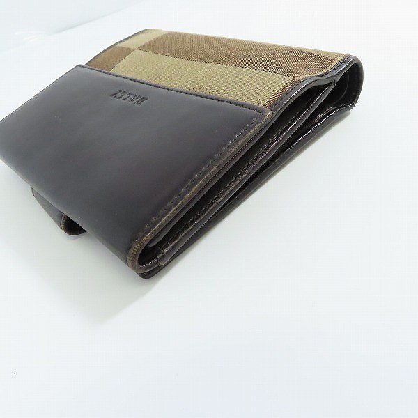 実際に弊社で買取させて頂いたBALLY/バリー Bロゴ 二つ折り/フラップ 財布/ウォレット 2点セットの画像 8枚目