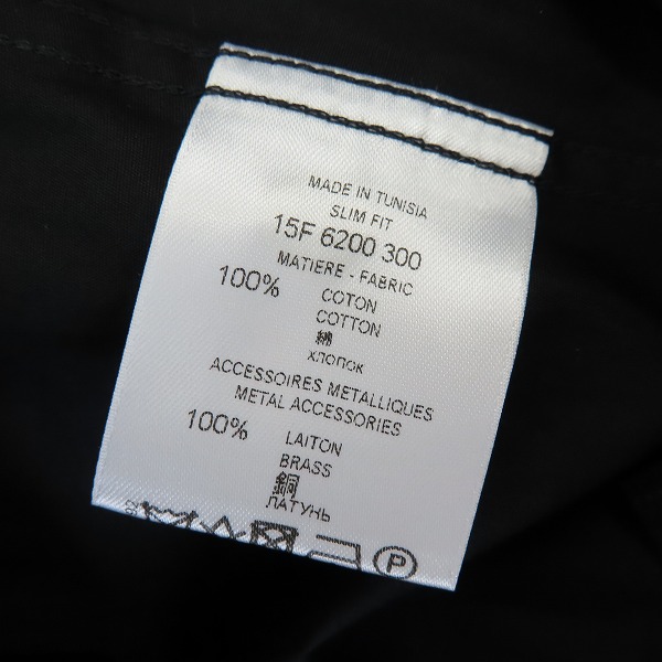 実際に弊社で買取させて頂いた【JPタグ】GIVENCHY/ジバンシー 15AW スタッズ付きスリムフィットドレスシャツ 15F 6200 300/40の画像 3枚目