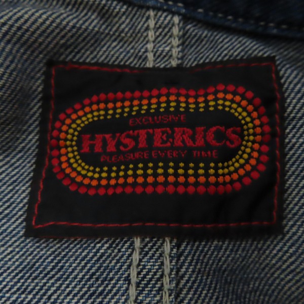 実際に弊社で買取させて頂いたHYSTERICS/ヒステリックス デニムジャケット 2AB-5470/FREEの画像 2枚目