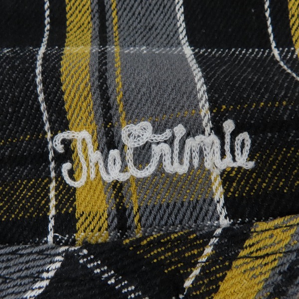 実際に弊社で買取させて頂いたCRIMIE/クライミー 刺繡  チェック フランネルシャツ Lの画像 4枚目