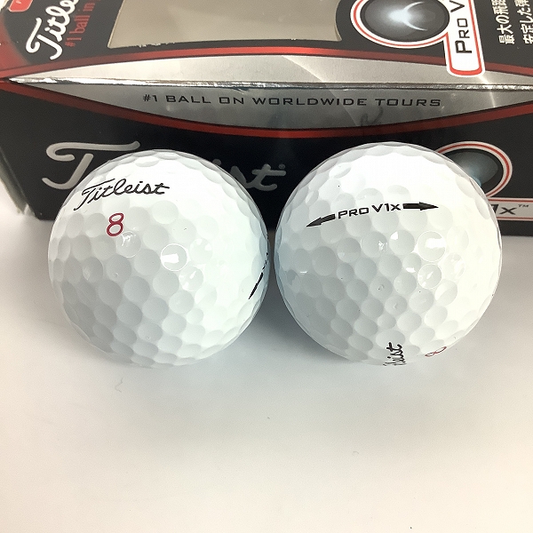 実際に弊社で買取させて頂いた【未使用/ロゴ入り】Titleist/タイトリスト PRO V1x ゴルフボール 1ダースの画像 2枚目