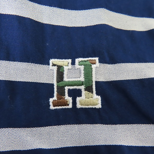 実際に弊社で買取させて頂いたHBNS/ハバノス 胸ポケット切り替え 長袖シャツ/Sの画像 4枚目