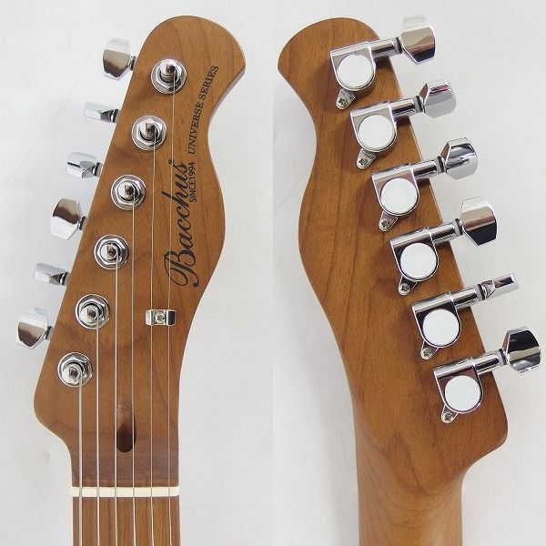 実際に弊社で買取させて頂いた★【美品】Bacchus/バッカス UNIVERSE SERIES BTE-2RSM/M BBD テレキャスターType ソフトケース付の画像 3枚目