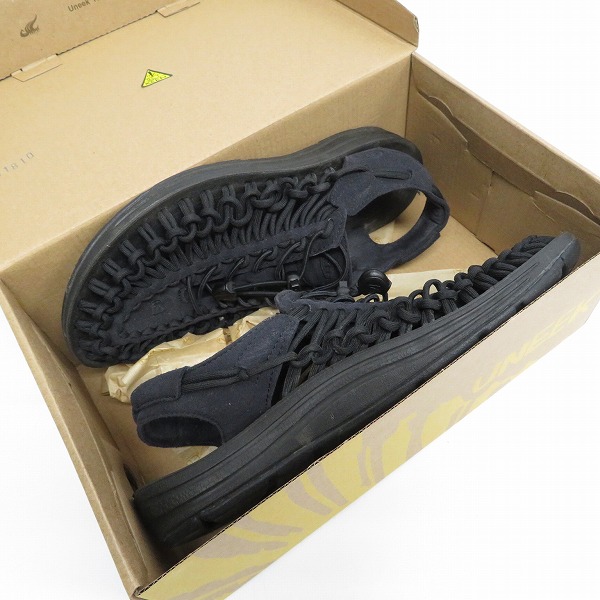 実際に弊社で買取させて頂いたKEEN/キーン UNEEK/ユニーク サンダル ブラック 1014097/26の画像 8枚目
