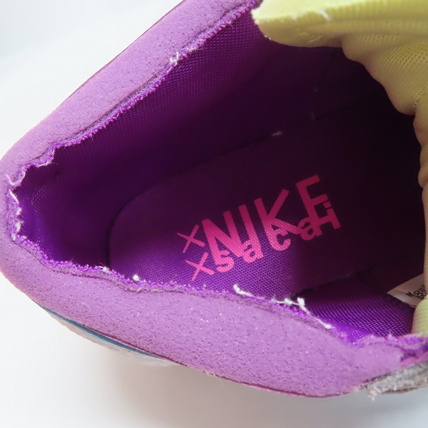 実際に弊社で買取させて頂いたKAWS×SACAI×NIKE/カウズ×サカイ×ナイキ BLAZER LOW/ブレーザー ロー DM7901-500/29の画像 4枚目