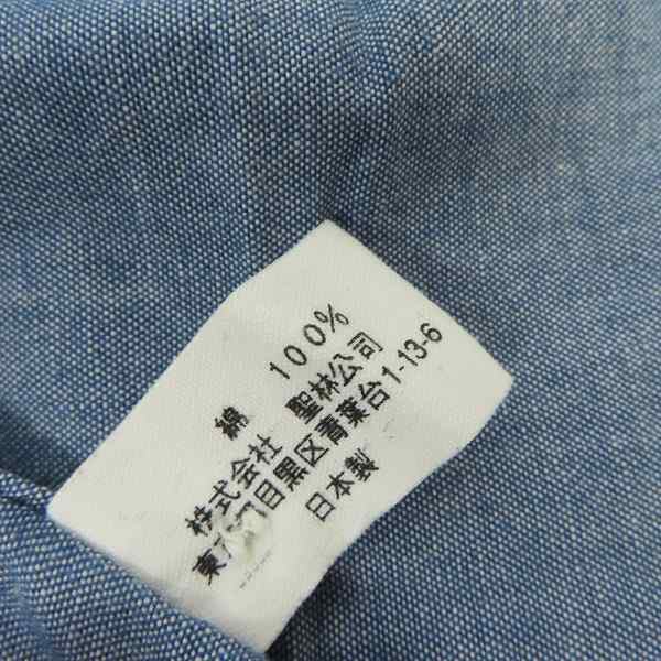 実際に弊社で買取させて頂いたBLUE BLUE/ブルーブルー 半袖シャンブレーシャツ/2の画像 3枚目