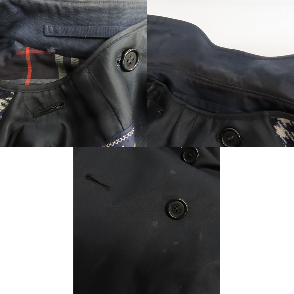 実際に弊社で買取させて頂いたBurberrys/バーバリーズ チェック柄ライナー付き ロング丈 トレンチコート/50の画像 8枚目