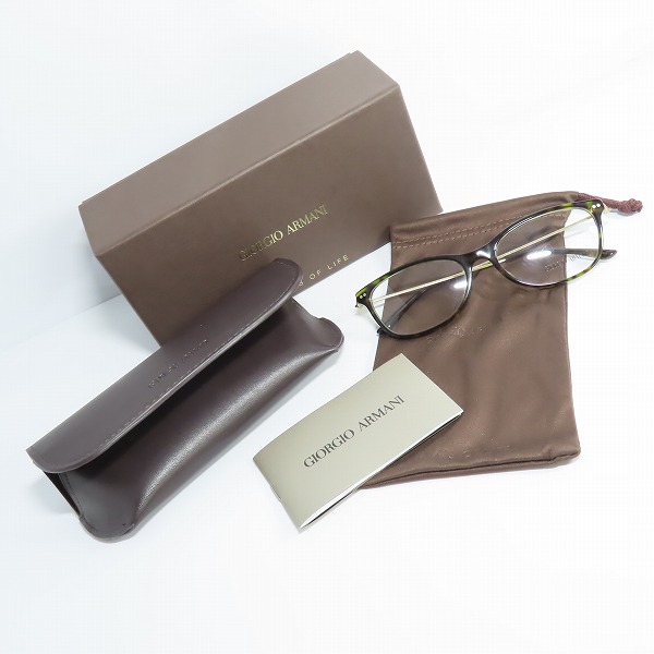 実際に弊社で買取させて頂いたGIORGIO ARMANI/ジョルジオアルマーニ メガネフレーム アイウェア トータス AR7084-Fの画像 9枚目