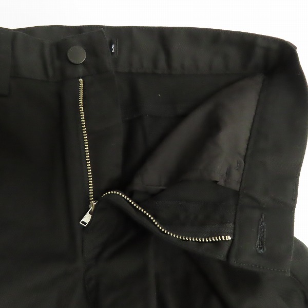 実際に弊社で買取させて頂いたHARE/ハレ ストレートパンツ コットン ブラック HA010044N9/Sの画像 5枚目