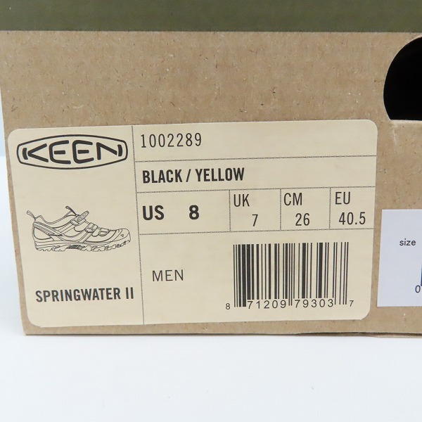 実際に弊社で買取させて頂いたKEEN/キーン スプリング ウォーター 2 1002289/26.0の画像 8枚目