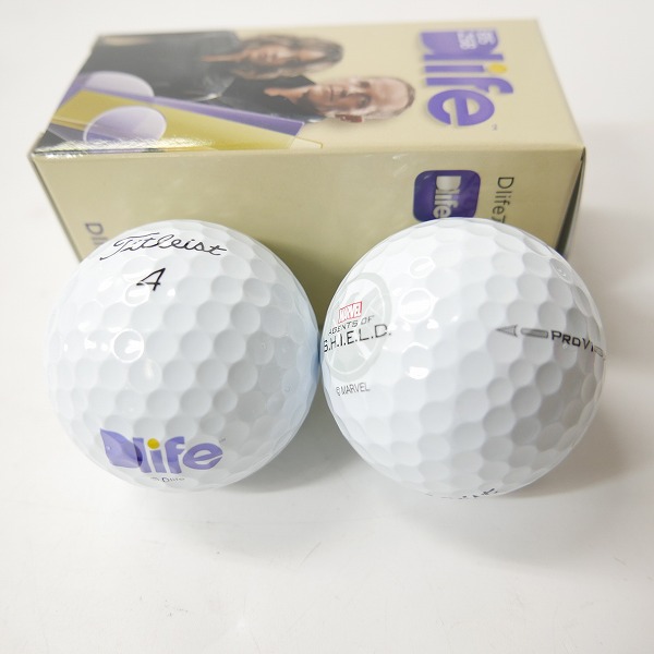 実際に弊社で買取させて頂いた【未使用/オウンネーム】Titleist/タイトリスト PRO V1 ディズニー ゴルフボール 6球の画像 3枚目