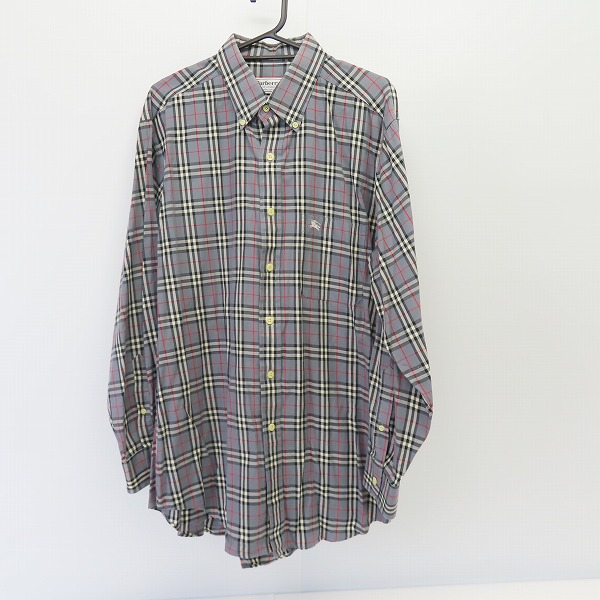 実際に弊社で買取させて頂いたBURBERRY LONDON/バーバリーロンドン 長袖シャツ グレー ノバチェック /L