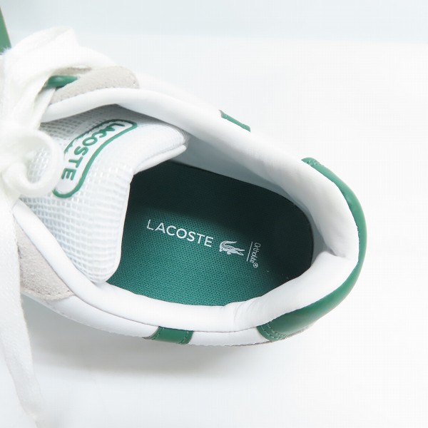 実際に弊社で買取させて頂いたLACOSTE/ラコステ T-CLIP 120 3/Tクリップ スニーカー UK7.5の画像 4枚目