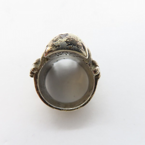 実際に弊社で買取させて頂いたCRAZY PIG/クレイジーピッグ MASCOT SKULL RING 18号の画像 4枚目