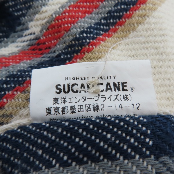 実際に弊社で買取させて頂いたSUGAR CANE/シュガーケーン チェック ネルシャツ 長袖シャツ SC24709/Mの画像 4枚目