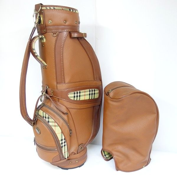 実際に弊社で買取させて頂いたBurberrys/バーバリー ゴルフ 3分割キャディバック ブラウン