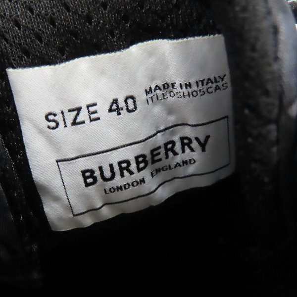 実際に弊社で買取させて頂いたBURBERRY/バーバリー アーサー  モノグラム スニーカー 40の画像 5枚目
