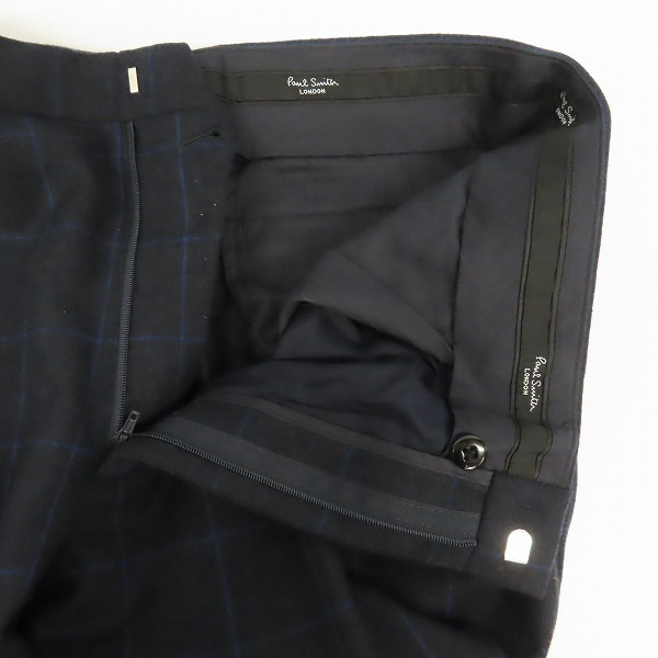 実際に弊社で買取させて頂いたPaul Smith LONDON/ポールスミス ロンドン チェック柄 2B スーツ/セットアップ ベスト付き Size：L/L2/88の画像 4枚目