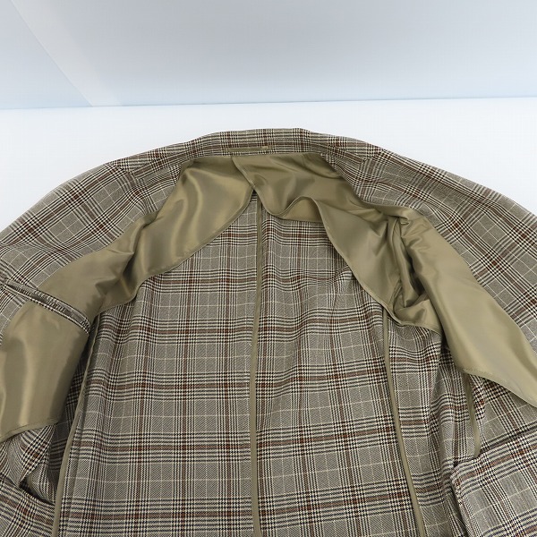 実際に弊社で買取させて頂いた417 EDIFICE/エディフィス グレンチェック ダブルジャケット/パンツ セットアップ/Sの画像 4枚目