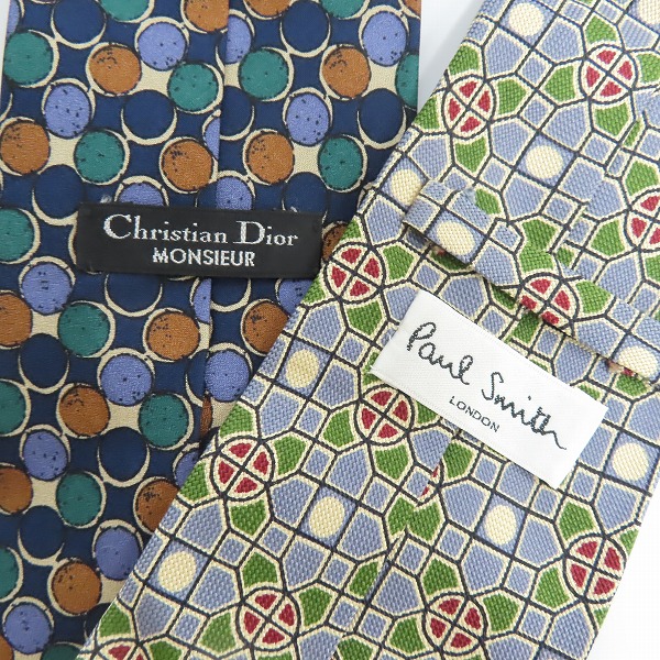 実際に弊社で買取させて頂いた【おまとめ4点】Christian Dior/クリスチャンディオール Paul Stuart/ポールスチュアート 等 総柄 ネクタイの画像 3枚目