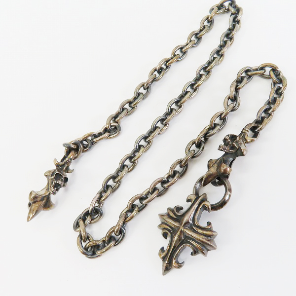 実際に弊社で買取させて頂いたLSD/Loud Style Design/ラウドスタイルデザイン 2スカル ウォレットチェーンの画像 6枚目