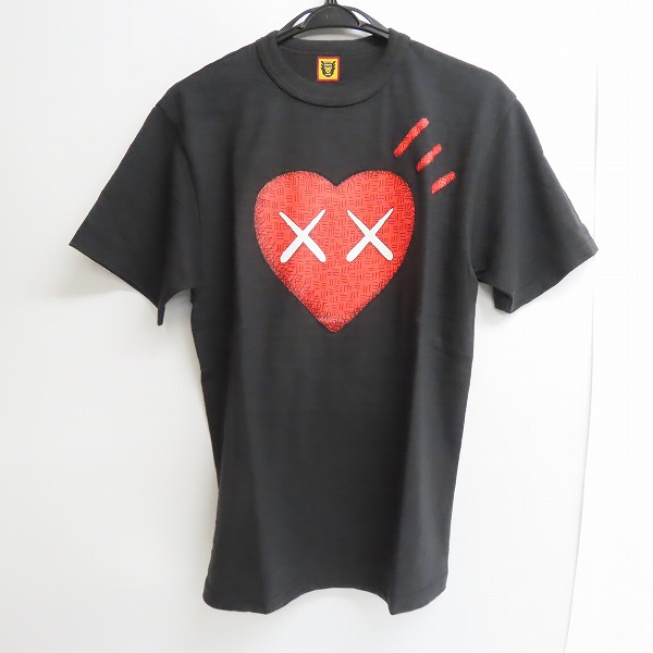 実際に弊社で買取させて頂いたHUMAN MADE×KAWS/ヒューマンメイド×カウズ 21SS ハート Tシャツ/カットソー XX22TE008/M