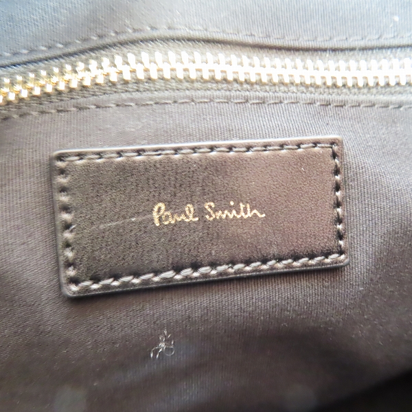 実際に弊社で買取させて頂いたPaul Smith/ポールスミス 2wayクラッチバッグ ブラック/黒の画像 5枚目