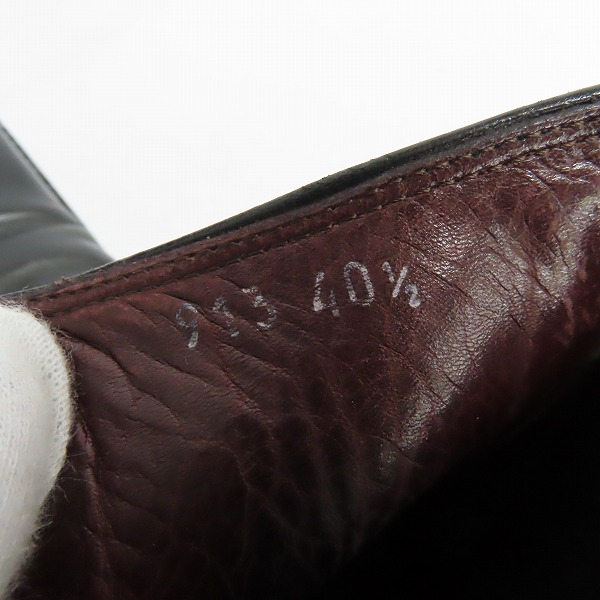 実際に弊社で買取させて頂いたGIVENCHY/ジバンシイ サイドゴア レザーヒールブーツ 40.5の画像 5枚目