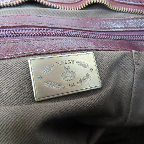 実際に弊社で買取させて頂いたBALLY/バリー レザー プレートデザイン等 ミニボストン/ハンドバック 2点セットの画像 5枚目