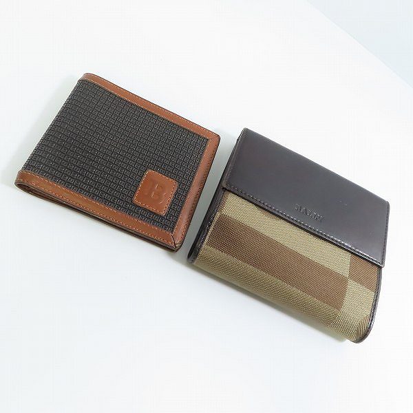 実際に弊社で買取させて頂いたBALLY/バリー Bロゴ 二つ折り/フラップ 財布/ウォレット 2点セット