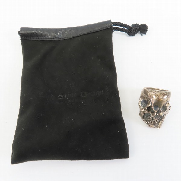 実際に弊社で買取させて頂いたLSD/Loud Style Design/ラウドスタイルデザイン スカル/クロス リング 19号の画像 8枚目