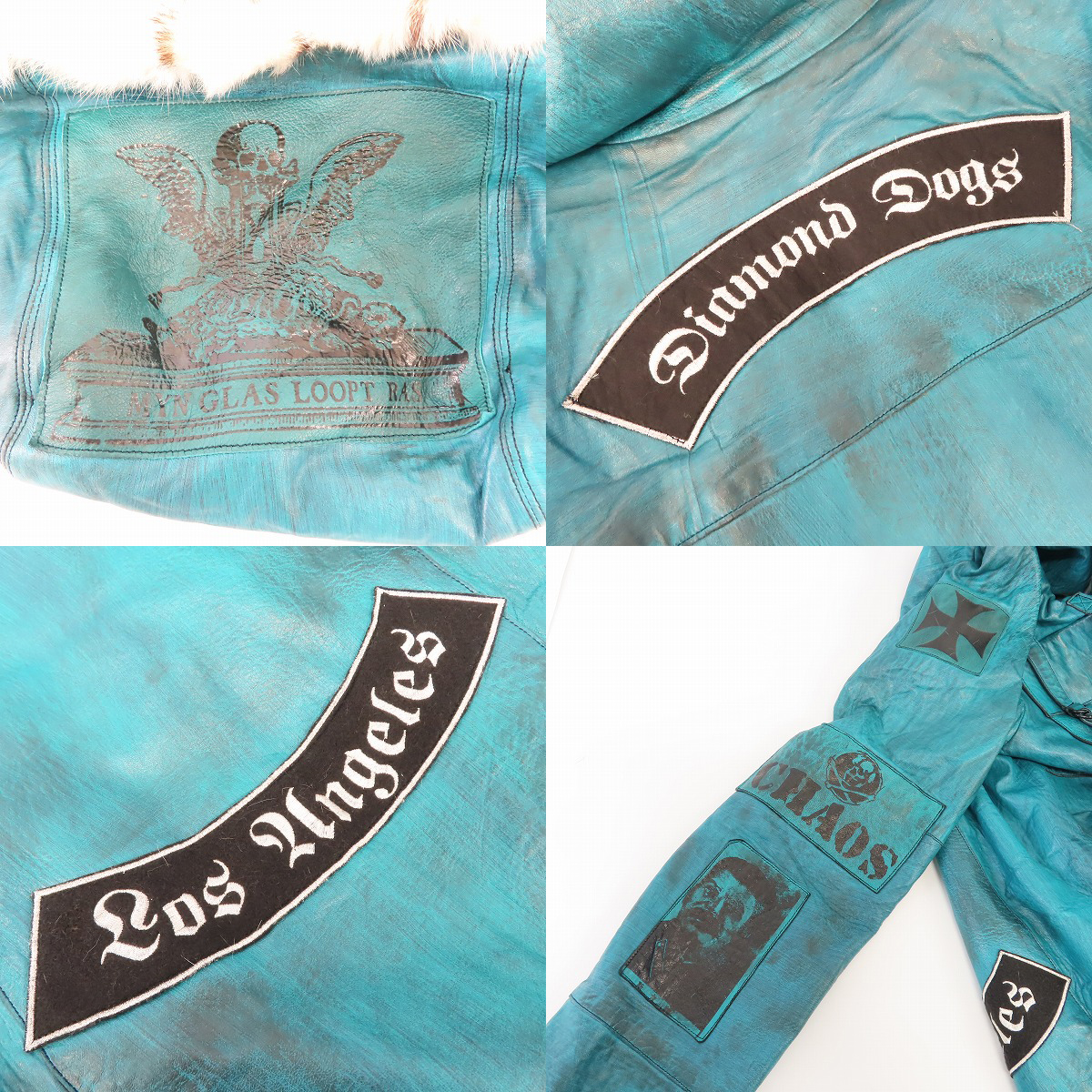 実際に弊社で買取させて頂いたDIAMOND DOGS/ダイヤモンドドッグス ラビットファー レザーフーデットブルゾン/ 403-250528/Lの画像 6枚目