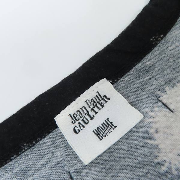 実際に弊社で買取させて頂いたJEAN PAUL GAULTIER HOMME/ジャンポールゴルチェオム グラフィックプリント Tシャツ ブラック系/48の画像 2枚目